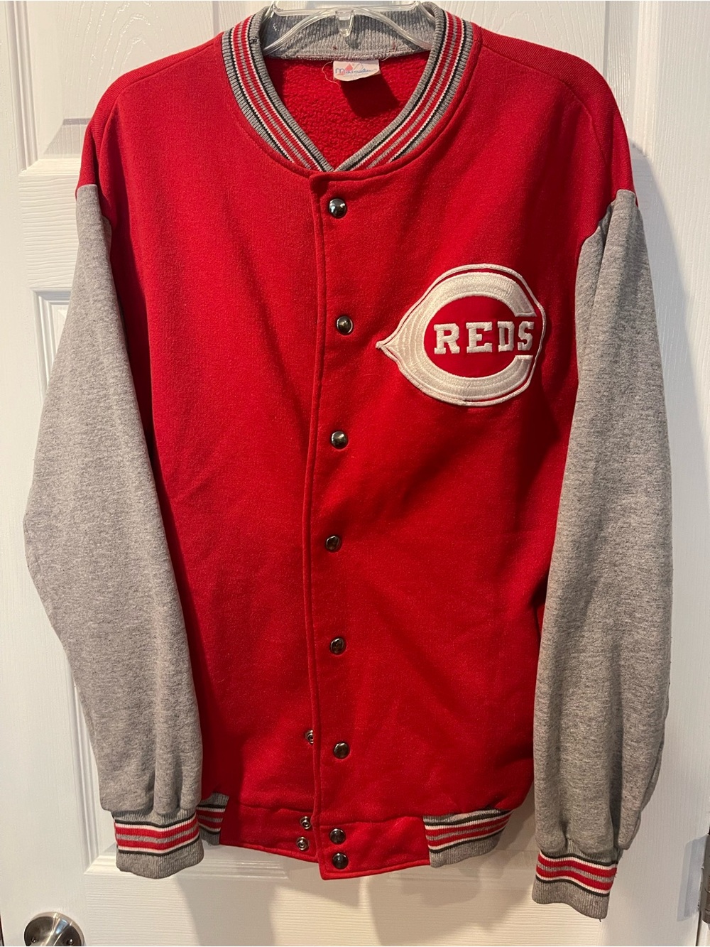 Vintage Majestic Cincinnati Reds Varsity Sweater Jacket